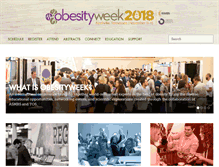 Tablet Screenshot of obesityweek.com